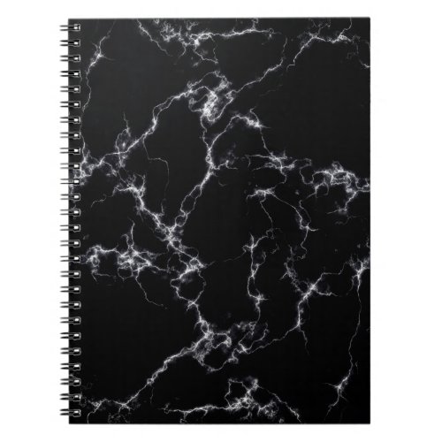 Elegant Marble style4 _ Black and White Notebook