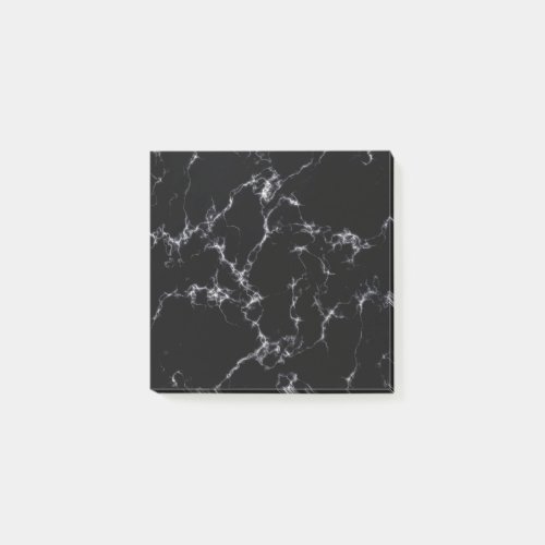 Elegant Marble style4 _ Black and White Post_it Notes