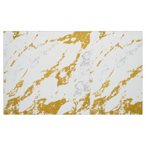 Elegant Marble style6 - Gold and White Fabric