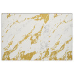 Elegant Marble style6 - Gold and White Fabric