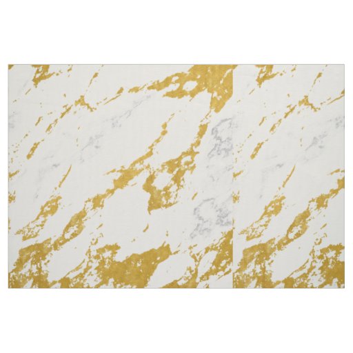 Elegant Marble style6 - Gold and White Fabric