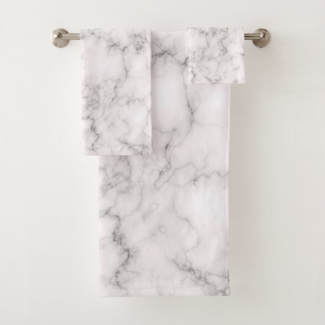 Elegant Marble style Bath Towel Set (Insitu)