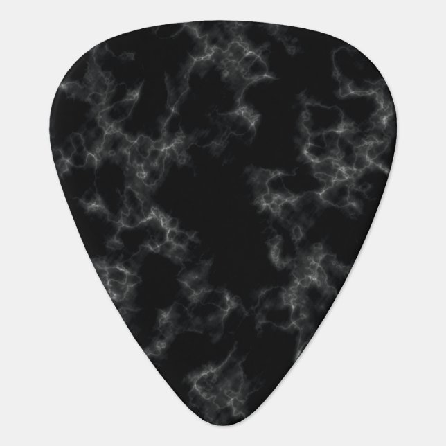 Elegant Marble style - black Guitar Pick (Front)