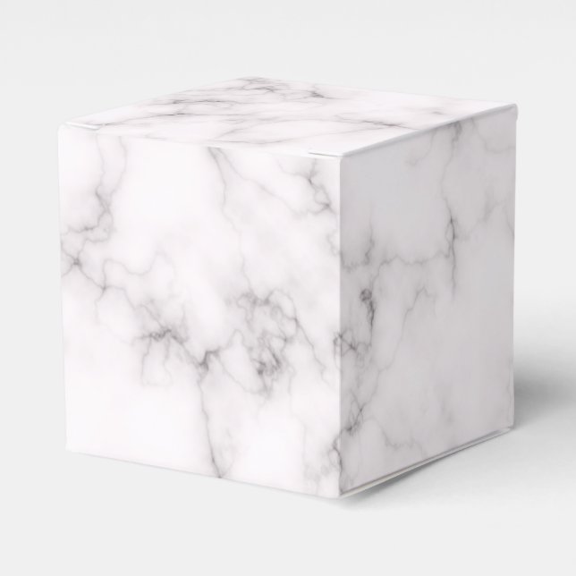 Elegant Marble style Favor Boxes (Front Side)