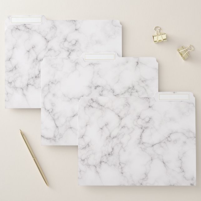 Elegant Marble style File Folder (Set)