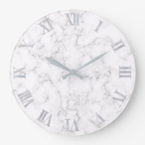 Elegant Marble style Large Clock