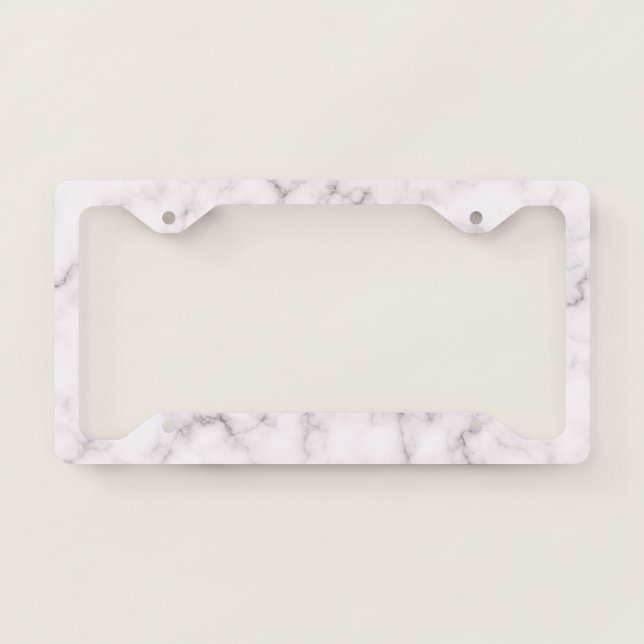 Elegant Marble style License Plate Frame (Front)