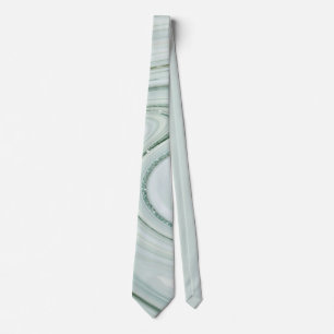 Elegant Marble Swirl Glitter Pattern Sparkle Glam Neck Tie