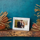 Elegant Marble Texture Frame<br><div class="desc">Stylish and chic full bleed photo keepsake that can be personalized for a one of a kind gift.</div>