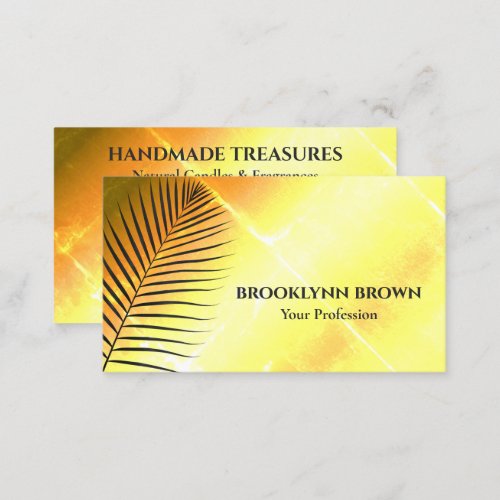 Elegant Marble Watercolor Floral Modern Gold Business Card