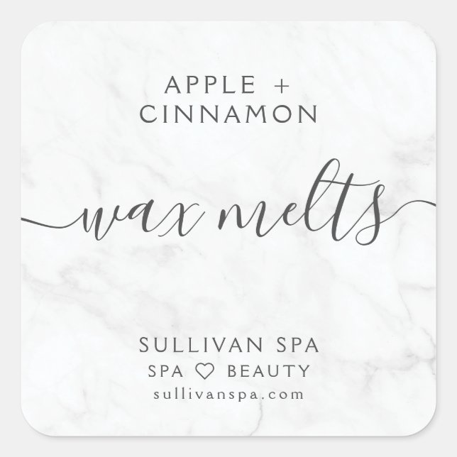 Elegant Marble Wax Melts Label (Front)