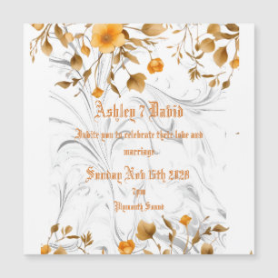 Elegant Marble Wedding Invitation