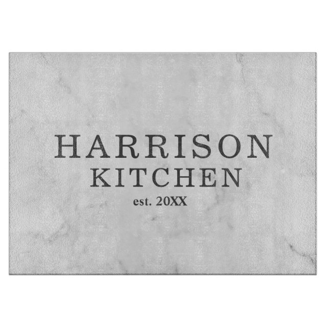 Elegant Marble Weddings Kitchen Custom Cutting Boa Cutting Board (Front)