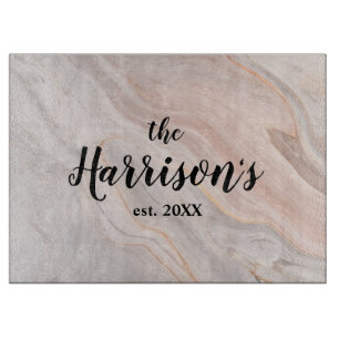 Elegant Marble Weddings Kitchen Custom  Cutting Board