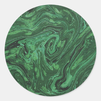 Elegant Marbled Paper Template Stickers