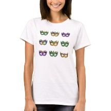 Elegant Mardi Gras Mask Pattern