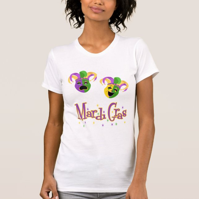 Elegant Mardi Gras Mask Womens t-Shirt (Front)