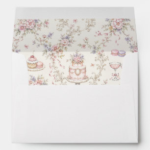 Elegant Marie Antoinette Bridal Shower Envelope