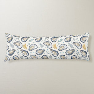 Elegant Marine Oysters Body Pillow