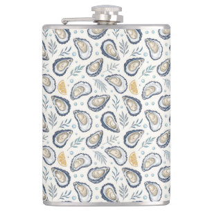 Elegant Marine Oysters Flask