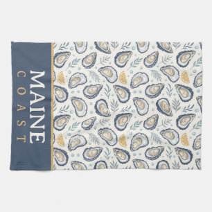 Elegant Marine Oysters Kitchen Towel