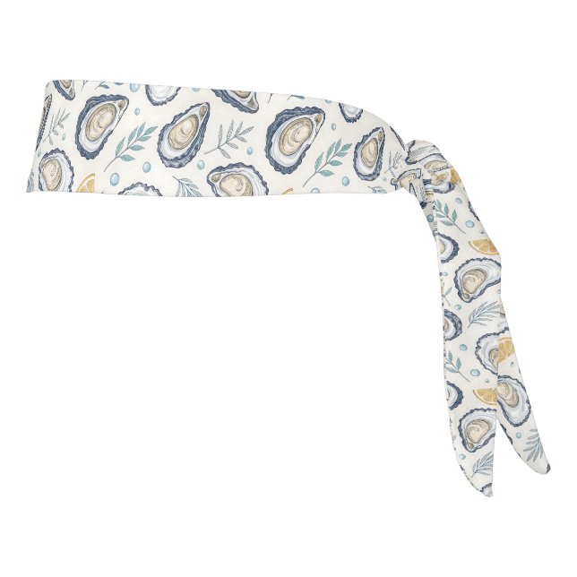 Elegant Marine Oysters Tie Headband (Rotate 90)