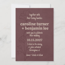 Elegant Maroon Floral Wedding