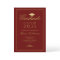 Elegant Maroon Gold Grad Cap College Graduation 