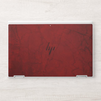 Elegant maroon marble HP laptop skin