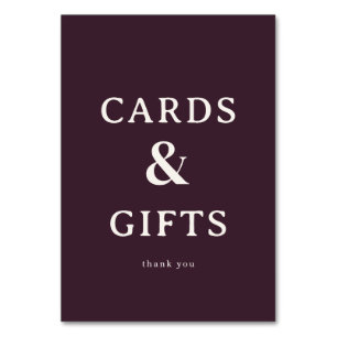 Elegant Maroon Serif Gratitude Card