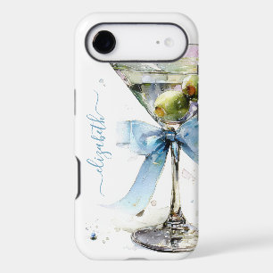 Elegant Martini Monogrammed iPhone 17 Air Case