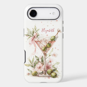 Elegant Martini Monogrammed iPhone 17 Air Case