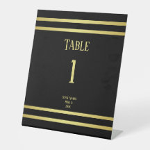 Elegant Masculine Gold & Black Birthday