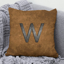 Elegant Masculine Personalized Monogram Tan Brown