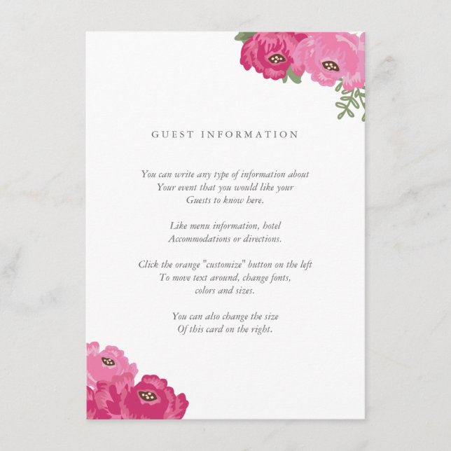 Elegant Mason Jar Insert Card (Front)