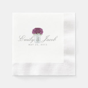 Elegant Mason Jar Paper Napkins