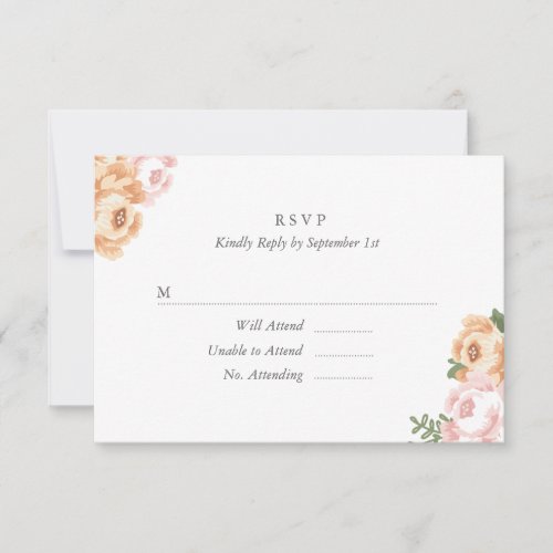 Elegant Mason Jar RSVP Card