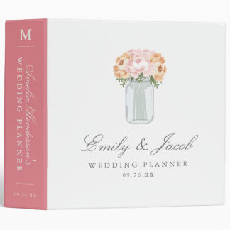 Wedding 3 Ring Binders | Zazzle