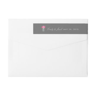 Elegant Mason Jar Wedding Wrap Around Label