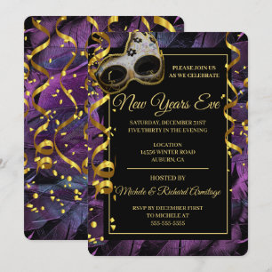Elegant Masquerade Ball Invitation