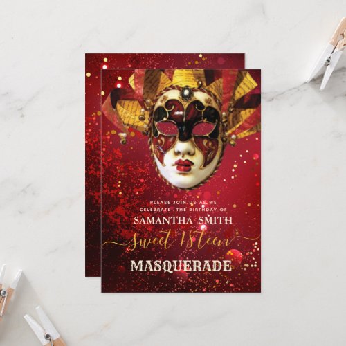 Elegant Masquerade Invitation