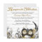 Elegant Masquerade Swirl Invite [Gold]