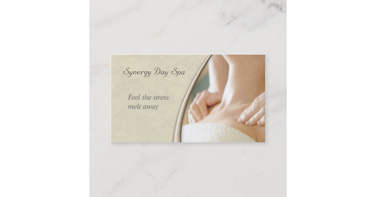 Elegant Massage Therapy Business Card Zazzle 2919