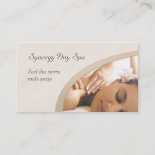 Elegant Massage Therapy Business Card