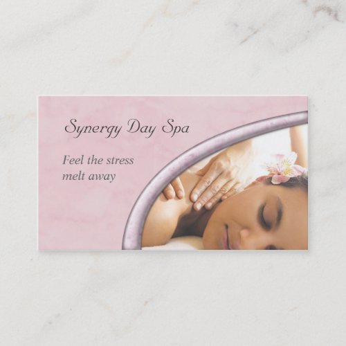 Elegant Massage Therapy Business Card