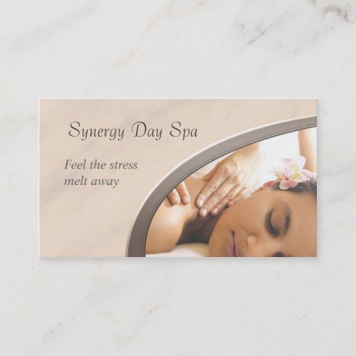 Elegant Massage Therapy Business Card
