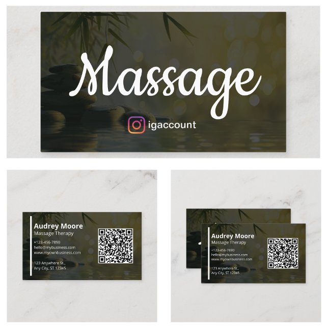Elegant Massage Therapy Templates Business Card (Elegant Massage Therapy Templates Business Card
)