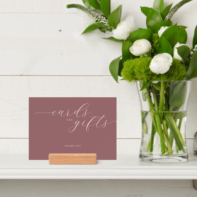 Elegant Mauve Cursive Gratitude Sign Holder (Insitu 4)