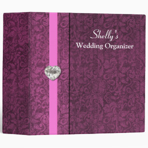 Elegant Mauve Wedding Organizer Binder