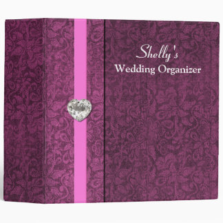 Elegant Mauve Wedding Organizer Binder